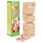 5292 Настольная игра "Джанга  - Фанты" (33х7,5х7,5 см)54 блока дерево сосна