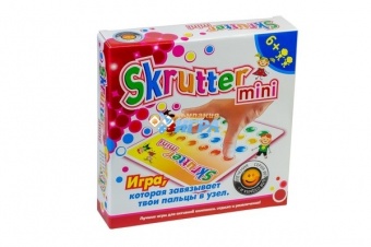 5286 Настольная игра пальчиковый твистер "Skrutter mini" размер  (220х220х50 мм)
