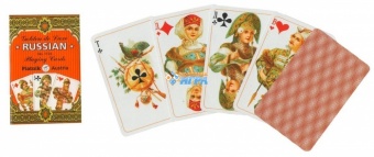 Игральные карты "Золотая Россия" 55 листов