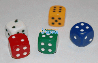 060202 Кости игральные 20 мм (1 шт.) пластик