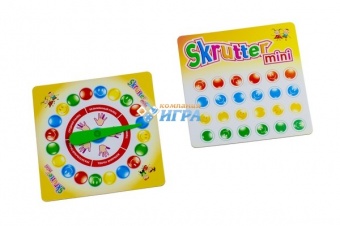 5286 Настольная игра пальчиковый твистер "Skrutter mini" размер  (220х220х50 мм)
